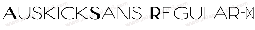 AuskickSans Regular字体转换